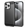 - Hurtel Carbon Case for iPhone 16 Pro Black