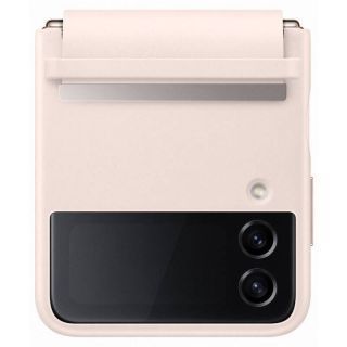 Samsung Samsung - EF-VF721LPE Samsung Leather Cover for Galaxy Z Flip 4 Peach