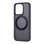 Baseus Phone Case SkyRing Magnetic with Stand for iP 14 Pro Max + tempered-glass and cleaning kit  purple