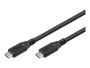 - Goobay USB-C Cable, USB 3.2, 60 W, 10 Gbit / s, Power Delivery, 1 m, Black