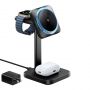 - ESR Wireless 3-in-1 charging station  HaloLock  ESR Qi2 with CryoBoost