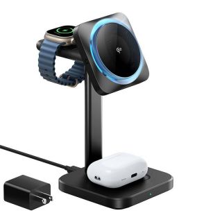 - ESR Wireless 3-in-1 charging station  HaloLock  ESR Qi2 with CryoBoost