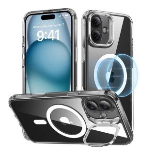 -&nbsp;ESR ESR Classic Hybrid  HaloLock  case with stand for iPhone 16 Plus  transparent
