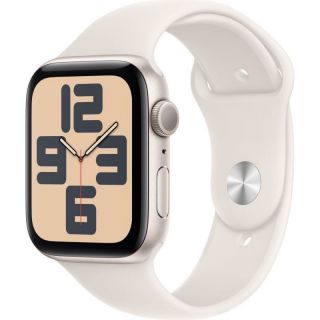 Apple Apple Apple Watch SE GPS 44 mm Starlight Aluminium Case with Starlight Sport Band - M / L