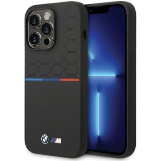 BMW&nbsp;BMW BMW Silicone Pattern iPhone 15 Pro Max Case - Black