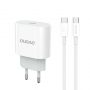 - Dudao Dudao A14EUC PD 20W USB-C Wall Charger with Cable White