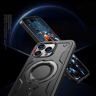 -&nbsp;Hurtel Hybrid Armor Trendy Case with MagSafe for iPhone 16 Pro Black