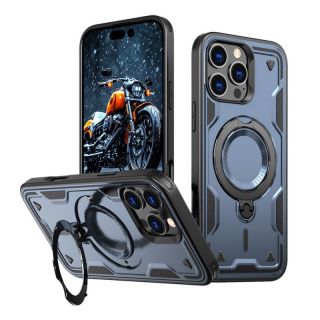 -&nbsp;Hurtel Hybrid Armor Trendy Case with MagSafe for iPhone 16 Pro Max Blue