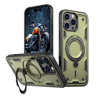 -&nbsp;Hurtel Hybrid Armor Trendy Case with MagSafe for iPhone 16 Pro Max Green
