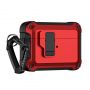 - Hurtel Airpods 4 Pro Armor Case with Carabiner Red