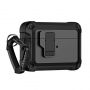 - Hurtel Airpods 4 Pro Armor Case with Carabiner Black