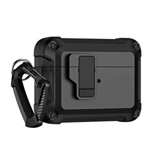 - Hurtel Airpods 4 Pro Armor Case with Carabiner Black
