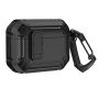 - Hurtel Airpods 4 Armor Case with Carabiner Black