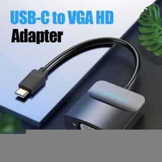 -&nbsp;Vention Vention USB-C to VGA external video adapter 0.15m Black