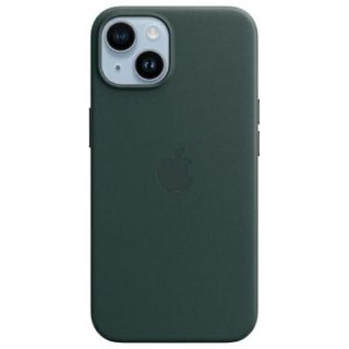Apple MPP53FE / A iPhone 14 6.1'' MagSafe zielony / forest green Leather Case zaļš