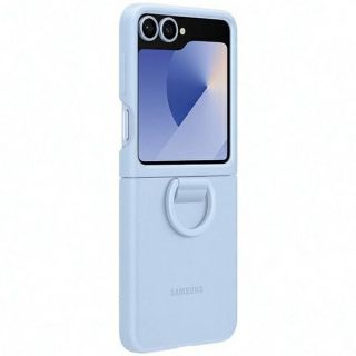 Samsung EF-PF741TLEGWW Z Flip6 F741 niebieski / blue Silicone Case with Ring zils