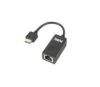 Aksesuāri datoru/planšetes Lenovo 0.08 m, Black, Ethernet Extension Adapter Gen 2 