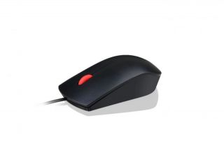 Lenovo&nbsp;Essential USB Wired Mouse, 1600 DPI, 1.8 m, 3 Buttons, Black