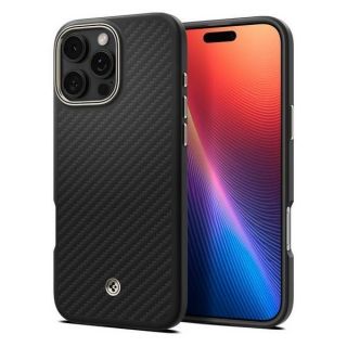 - Spigen Spigen Enzo Aramid iPhone 16 Pro 6.3'' Magsafe black / natural ACS08508 melns