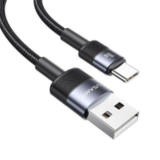 - USAMS USAMS SET Kabel USB na USB-C 3A 1.2m Fast Charging stalowy / tarnish 30 szt. SJ718ZJ01  US-SJ718