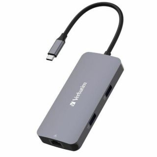 Verbatim Verbatim Verbatim Adapter Hub USB-C - HDMI / USB-C  / Eternet / 2xUSB-A 3.0 aluminiowy / aluminum 32150