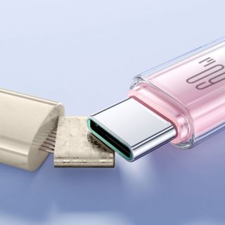 -&nbsp;Joyroom Joyroom S-A42 Crystal-Clear Series 60W USB-C USB-C cable 1.2m white