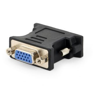 GEMBIRD Adapter DVI-A male to VGA 15-pin HD 3 rows female, black melns