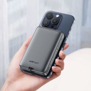 - Acefast Powerbank Acefast M10 Magnetic 2x USB-C PD 30W with 15W Inductive Charging and USB-C Cable Black
