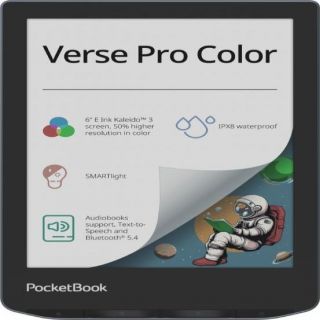 PocketBook E-Reader||Verse Pro Color|6''|1072x1448|1xUSB-C|Wireless LAN|Bluetooth|Dark Blue|PB634K3-1-WW