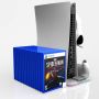 iLike DZ504 Slim Multi Dock Station for Play Station 5 PS5 Controllers with Cooling fas & RGB Black