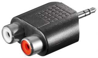 -&nbsp;Goobay RCA adapter AUX jack 3.5 mm male to 2 stereo female 11604