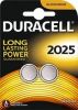 Aksesuāri datoru/planšetes DURACELL Button Cells DL2025 Lithium, 2 pc s 