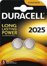 DURACELL Button Cells DL2025 Lithium, 2 pc s