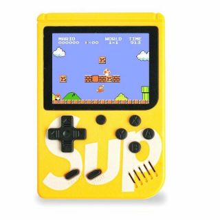 -&nbsp;GameBox R1 8bit Portable Retro Game console with 400 games 3'' LCD with TV RCA cable Yellow