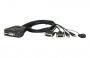 - Aten 2-Port USB DVI Cable KVM Switch with Remote Port Selector