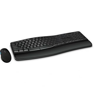 Microsoft Sculpt Comfort Desktop Keyboard and Mouse Set, Wired, Mouse included, RU, Numeric keypad, USB, Black melns