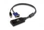 - Aten USB VGA KVM Adapter 1 x RJ-45 Female, 1 x USB Male, 1 x HDB-15 Male