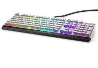 DELL AW510K Mechanical Gaming Keyboard, Wired, EN, English, USB, Black / Silver melns sudrabs