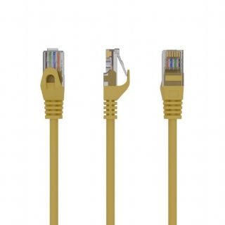 GEMBIRD&nbsp;PATCH CABLE CAT6 UTP 0.25M / YELLOW PP6U-0.25M / Y