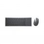 DELL KM7120W Keyboard and Mouse Set, Wireless, Batteries included, NORD, Titan Gray