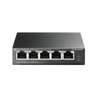 TP-LINK&nbsp;Switch TL-SG1005LP Unmanaged, Desktop, 10 / 100 / 1000 Mbit / s, Ethernet LAN  RJ-45  ports 5, PoE+ ports quantity 4, Power supply type External