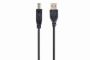 GEMBIRD Cable USB2 AM-BM 1 m, Black, USB B, USB A