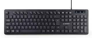 GEMBIRD Multimedia Keyboard KB-MCH-04 Wired, US, Black melns