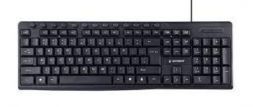 GEMBIRD Multimedia Keyboard KB-UM-107	 Wired, US, Black melns