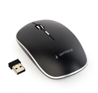 GEMBIRD&nbsp;Silent Wireless Optical Mouse MUSW-4BS-01 USB, Black