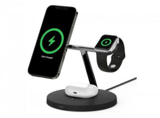 Belkin MagSafe 3in1 Wireless Charger BOOST CHARGE PRO Black melns