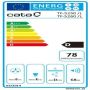 Cata Hood TF 5260 X Telescopic, Energy efficiency class D, Width 60 cm, 325 m³ / h, Slider control, LED, Inox
