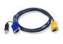 - Aten 2L-5202UP 1.8M USB KVM Cable with 3 in 1 SPHD and built-in PS / 2 to USB converter