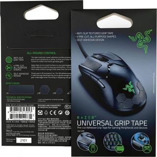 - Razer 
 
 Universal Grip Tape for Peripherals and Gaming Devices, 4 Pack Black melns