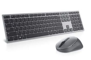 DELL Dell 
 
 Premier Multi-Device Keyboard and Mouse KM7321W Wireless, Batteries included, RU, Titan grey titāns pelēks
